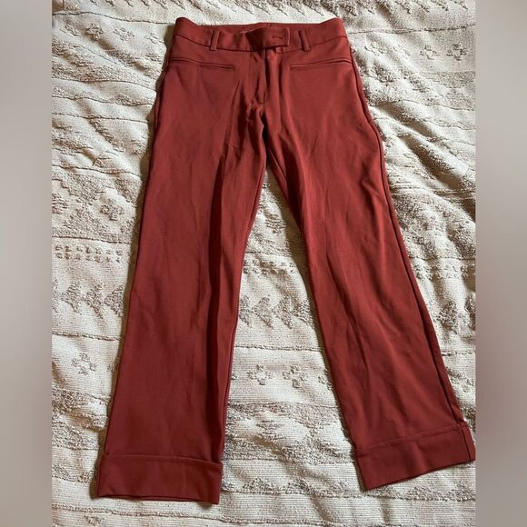 Betabrand yoga work trousers in rust - Picture 1 of 6